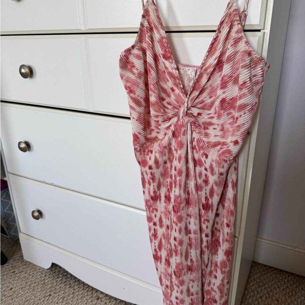 Sadie & Sage Pink Ruched Slip Dress for Cocktail Events